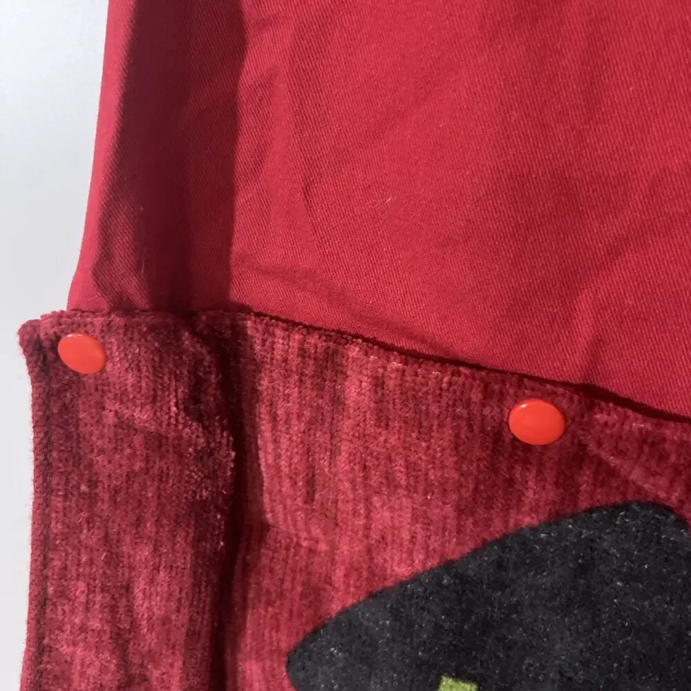 Custom Made Kitchen Apron With Embroidery & Removable Towel Washable Christmas